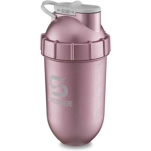 NWT SHAKESPHERE unisex Protein Shaker Tumbler , rose gold -24 Oz - Picture 1 of 7